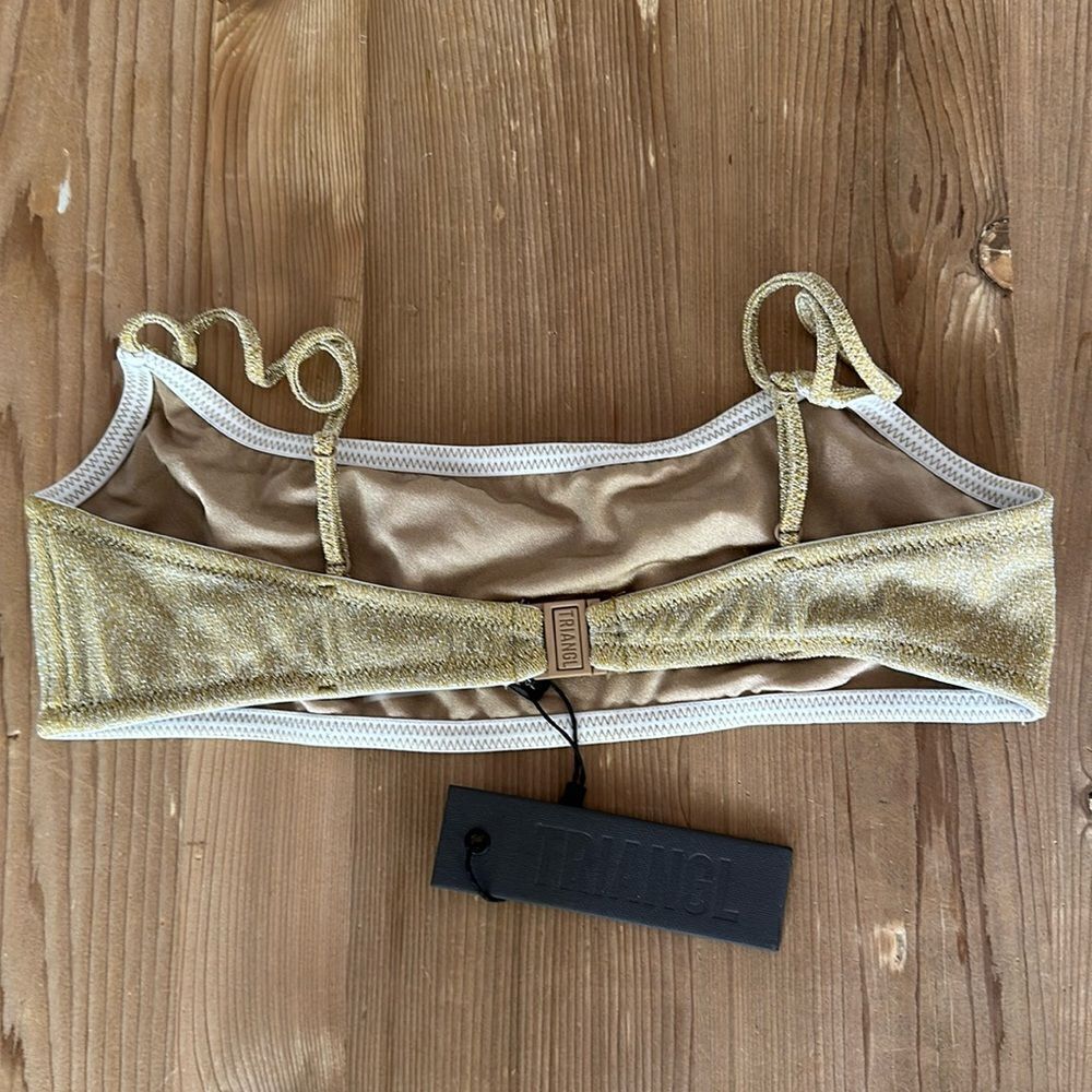 TRIANGL TOP ONLY MICA GOLD NEW WITH TAGS - Picture 5 of 7